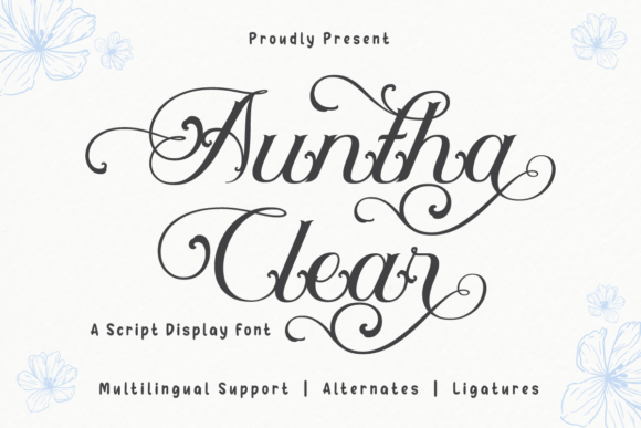 Auntha Clear: Your Go-To Font for Playful, Modern Scripts