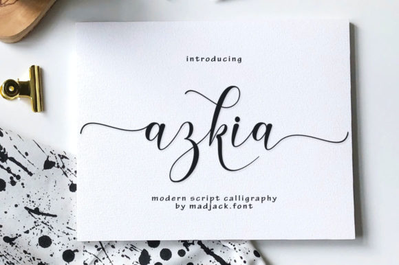 Azkia: A Modern Script Font for Timeless Design Projects
