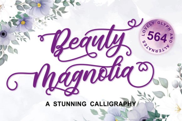 Beauty Magnolia: The Art of Elegant Script Typography