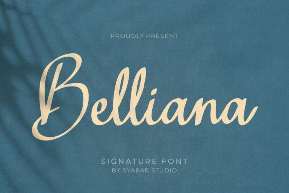 Belliana: A Handwritten Script Font with Real Character