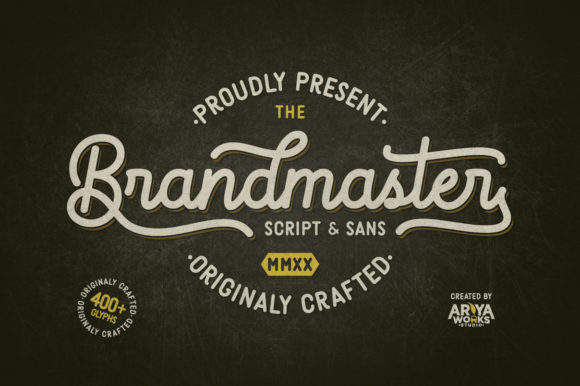 Brandmaster: A Vintage Duo Font for Timeless Design