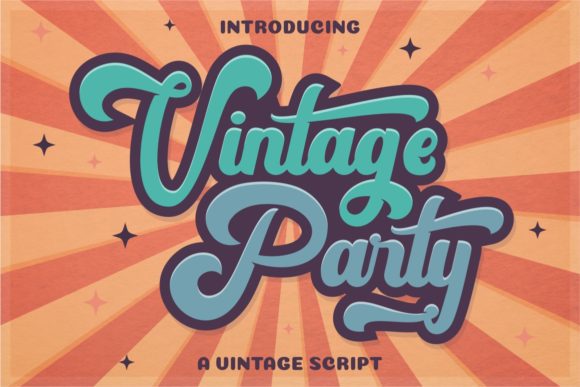 Bring Back the 80s Vibe with Vintage Party Font
