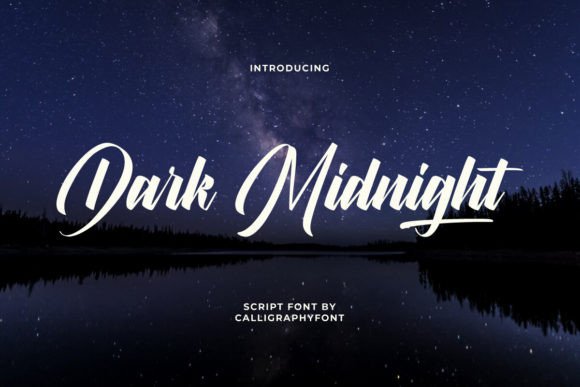 Dark Midnight: A Classic Calligraphy Script Font