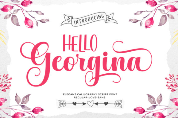 Discover the Charm of Hello Georgina: A Font for Modern Creatives
