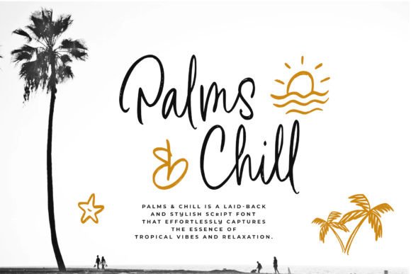 Embrace Island Time: The Palms & Chill Script Font