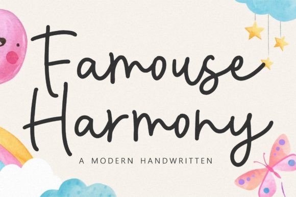 Famous History: A Modern Monoline Handwritten Typeface