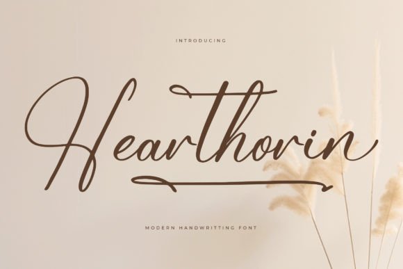 Hearthorin: The Modern Handwriting Font for Luxury Branding