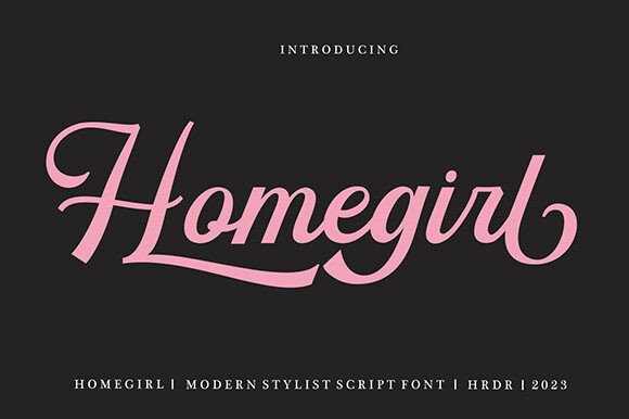 Homegirl Font: Stylistic Script for Modern Branding