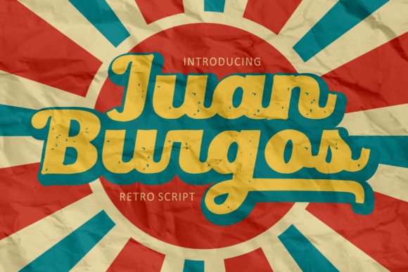 Juan Burgos: A Bold Retro Script for Timeless Design