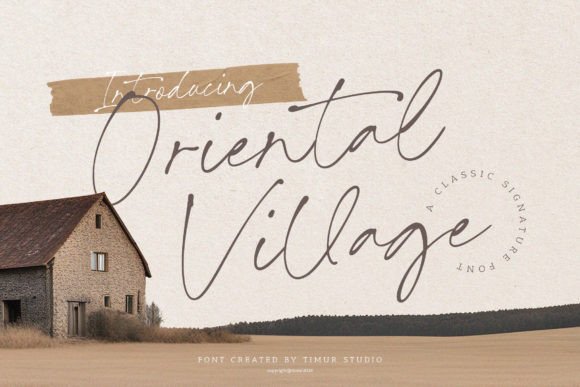 Oriental Village: An Elegant Script for Timeless Design