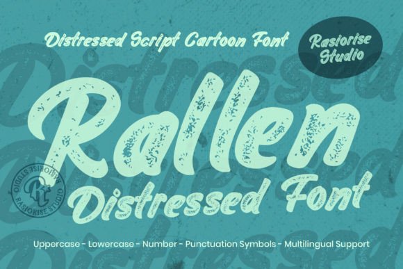 Rallen Distressed: A Creative Font for Rustic and Classic Designs