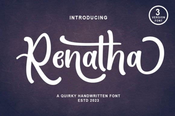 Renatha: A Bold Script Font for Adventure-Inspired Branding