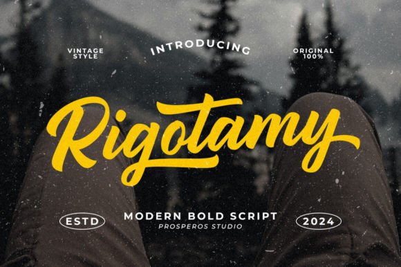 Rigotamy: Crafting Visual Stories with a Dynamic Script Font