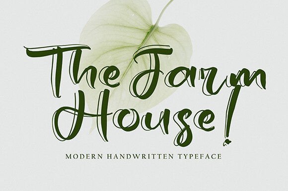 The Farm House: A Script Font That Feels Like Home