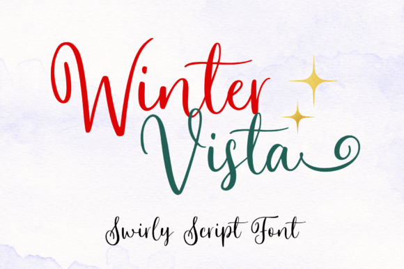 Winter Vista: A Script Font for Frosty Elegance